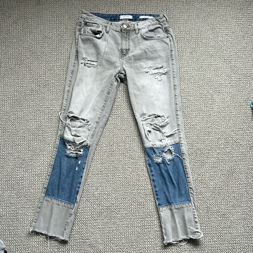 Distressed Guess Jeans